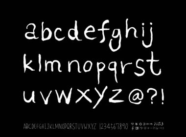 vektör yazı tipleri / el yazısı kaligrafi 