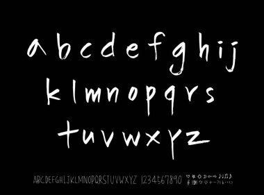 vektör yazı tipleri / el yazısı kaligrafi 