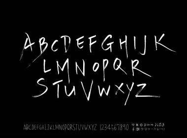 vektör yazı tipleri / el yazısı kaligrafi 