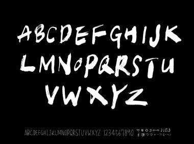 vektör yazı tipleri / el yazısı kaligrafi 