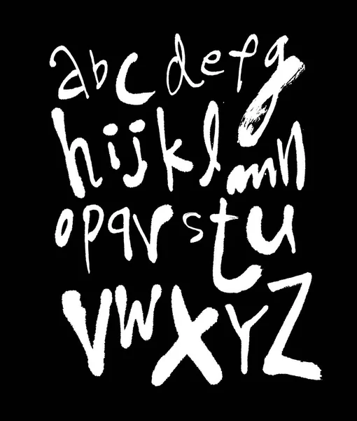 Vectorlettertypen Handgeschreven Kalligrafie — Stockvector