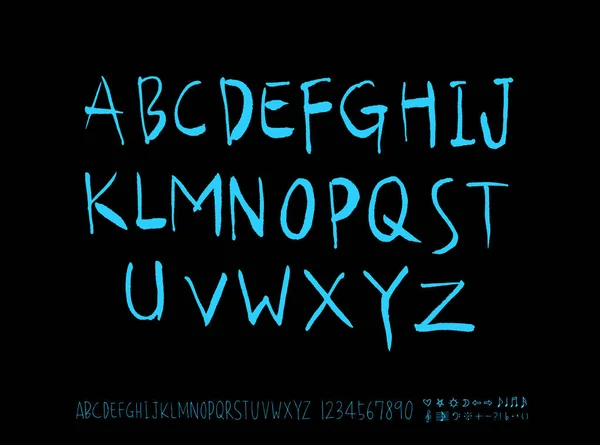 Векторні Шрифти Ручна Каліграфія — стоковий вектор