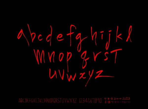 Διανυσματικές Γραμματοσειρές Χειρόγραφη Καλλιγραφία — Διανυσματικό Αρχείο