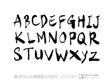 vektör yazı tipleri / el yazısı kaligrafi