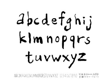 vektör yazı tipleri / el yazısı kaligrafi