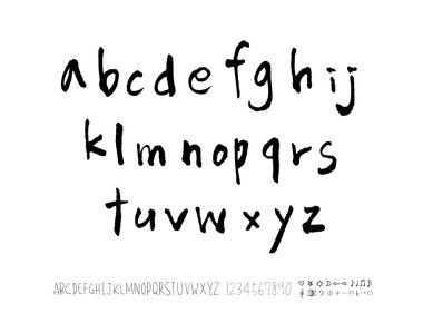 vektör yazı tipleri / el yazısı kaligrafi