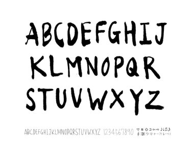 vektör yazı tipleri / el yazısı kaligrafi