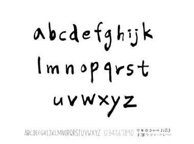 vektör yazı tipleri / el yazısı kaligrafi