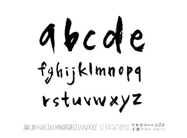 vektör yazı tipleri / el yazısı kaligrafi