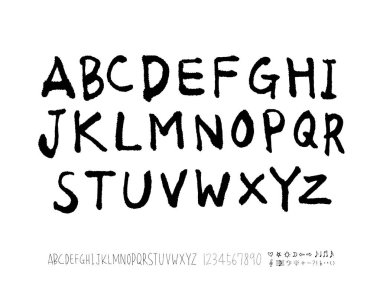 vektör yazı tipleri / el yazısı kaligrafi