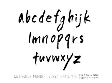 vektör yazı tipleri / el yazısı kaligrafi