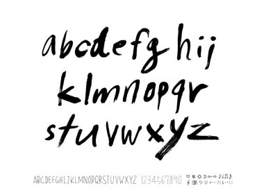 vektör yazı tipleri / el yazısı kaligrafi