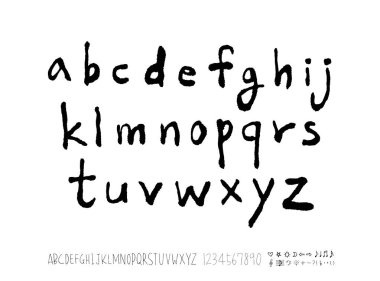 vektör yazı tipleri / el yazısı kaligrafi