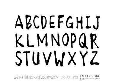 vektör yazı tipleri / el yazısı kaligrafi