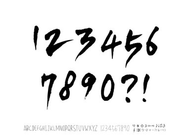 vektör yazı tipleri / el yazısı kaligrafi