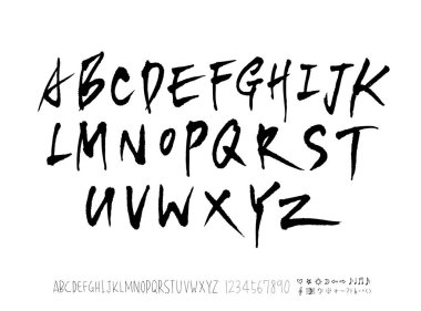 vektör yazı tipleri / el yazısı kaligrafi