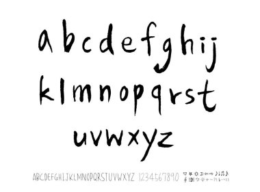 vektör yazı tipleri / el yazısı kaligrafi