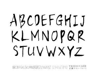 vektör yazı tipleri / el yazısı kaligrafi