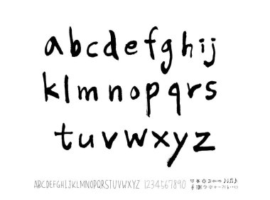 vektör yazı tipleri / el yazısı kaligrafi