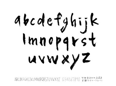 vektör yazı tipleri / el yazısı kaligrafi