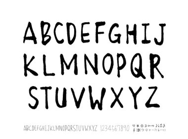 vektör yazı tipleri / el yazısı kaligrafi