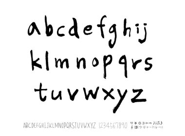 vektör yazı tipleri / el yazısı kaligrafi