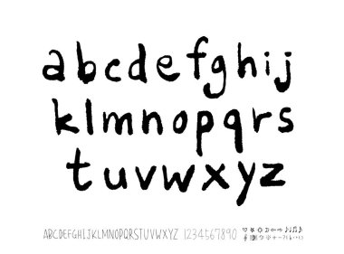 vektör yazı tipleri / el yazısı kaligrafi