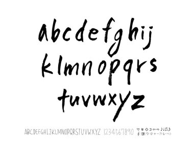 vektör yazı tipleri / el yazısı kaligrafi