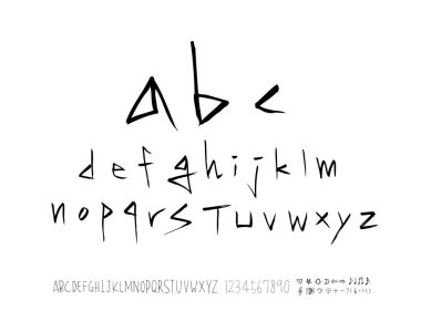 vektör yazı tipleri / el yazısı kaligrafi