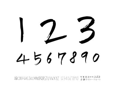 vektör yazı tipleri / el yazısı kaligrafi