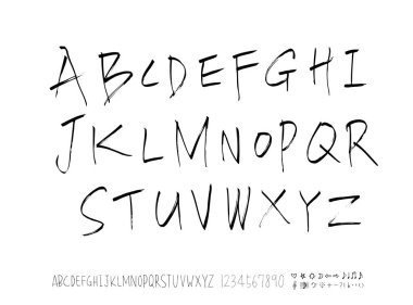 vektör yazı tipleri / el yazısı kaligrafi