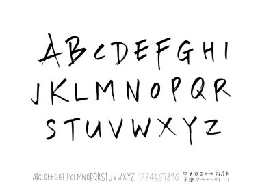 vektör yazı tipleri / el yazısı kaligrafi