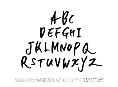 vektör yazı tipleri / el yazısı kaligrafi