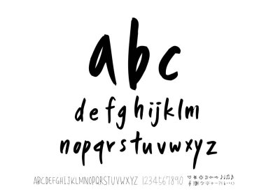 vektör yazı tipleri / el yazısı kaligrafi