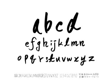 vektör yazı tipleri / el yazısı kaligrafi