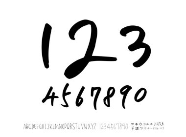 vektör yazı tipleri / el yazısı kaligrafi