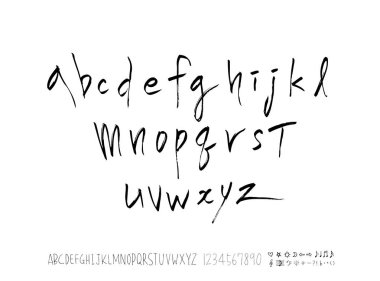 vektör yazı tipleri / el yazısı kaligrafi