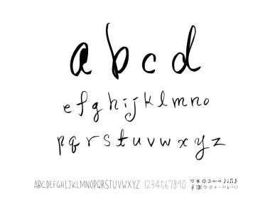 vektör yazı tipleri / el yazısı kaligrafi