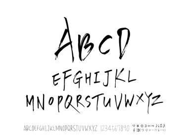 vektör yazı tipleri / el yazısı kaligrafi