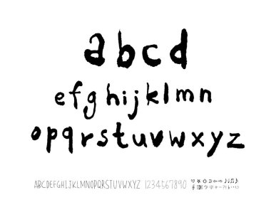 vektör yazı tipleri / el yazısı kaligrafi