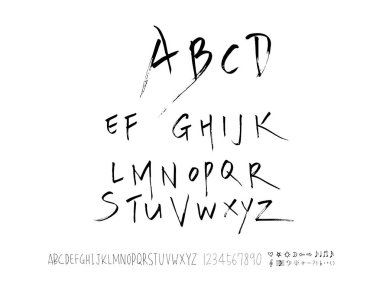 vektör yazı tipleri / el yazısı kaligrafi