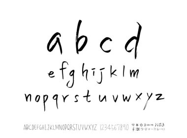 vektör yazı tipleri / el yazısı kaligrafi