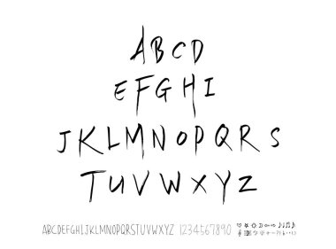 vektör yazı tipleri / el yazısı kaligrafi