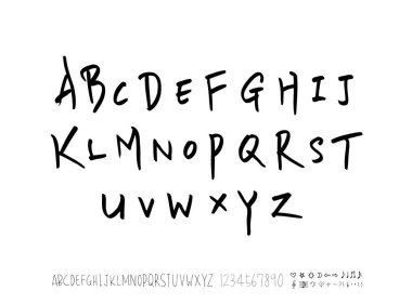 vektör yazı tipleri / el yazısı kaligrafi