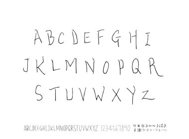 vektör yazı tipleri / el yazısı kaligrafi