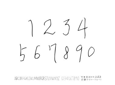 vektör yazı tipleri / el yazısı kaligrafi