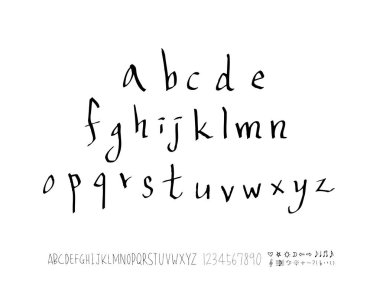 vektör yazı tipleri / el yazısı kaligrafi