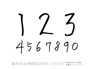 vektör yazı tipleri / el yazısı kaligrafi