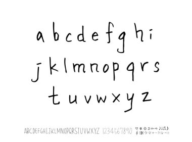 vektör yazı tipleri / el yazısı kaligrafi