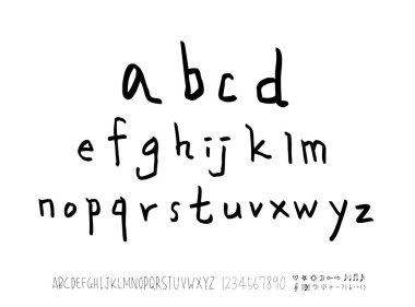 vektör yazı tipleri / el yazısı kaligrafi